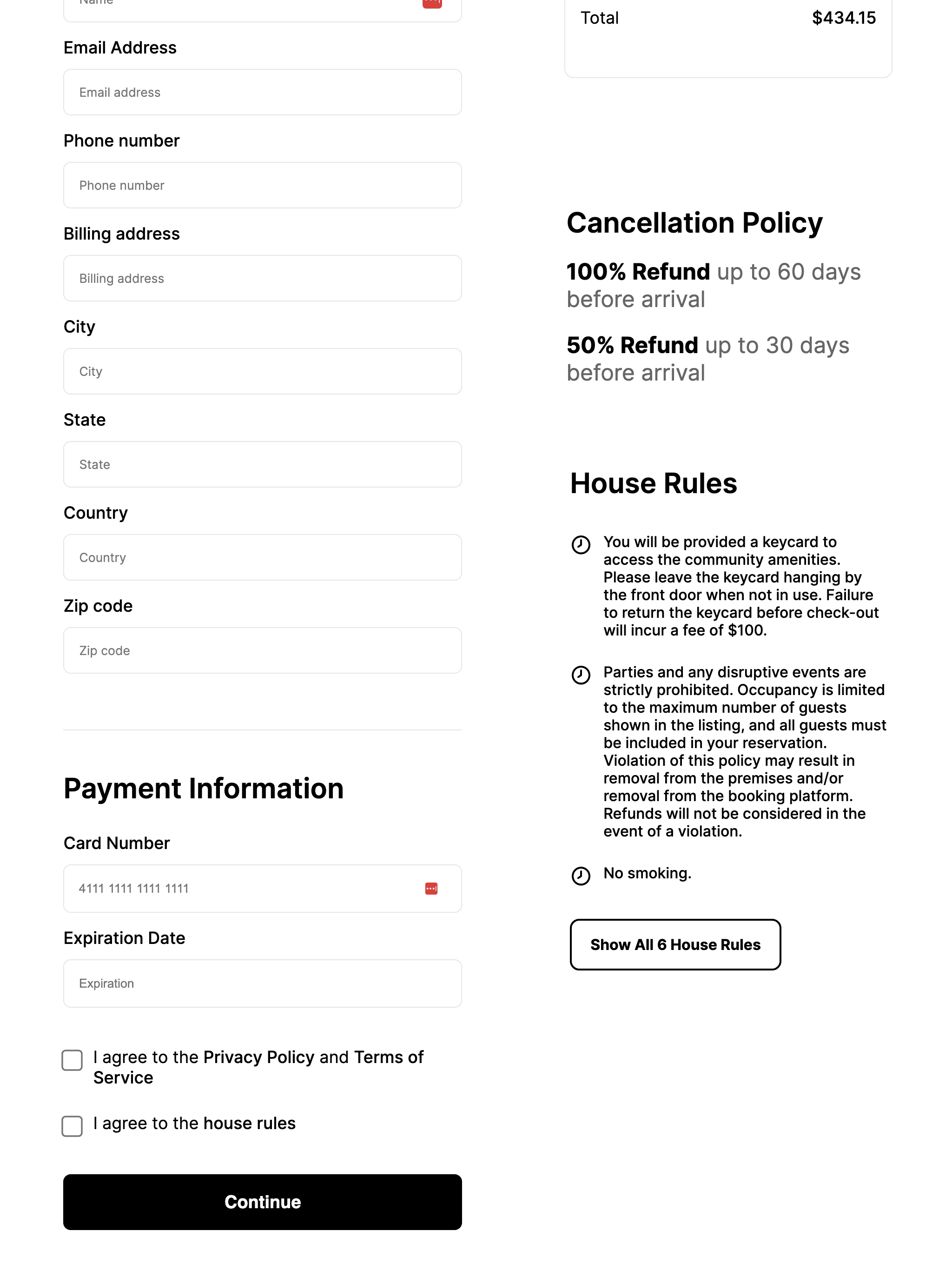 Gemhaus checkout page