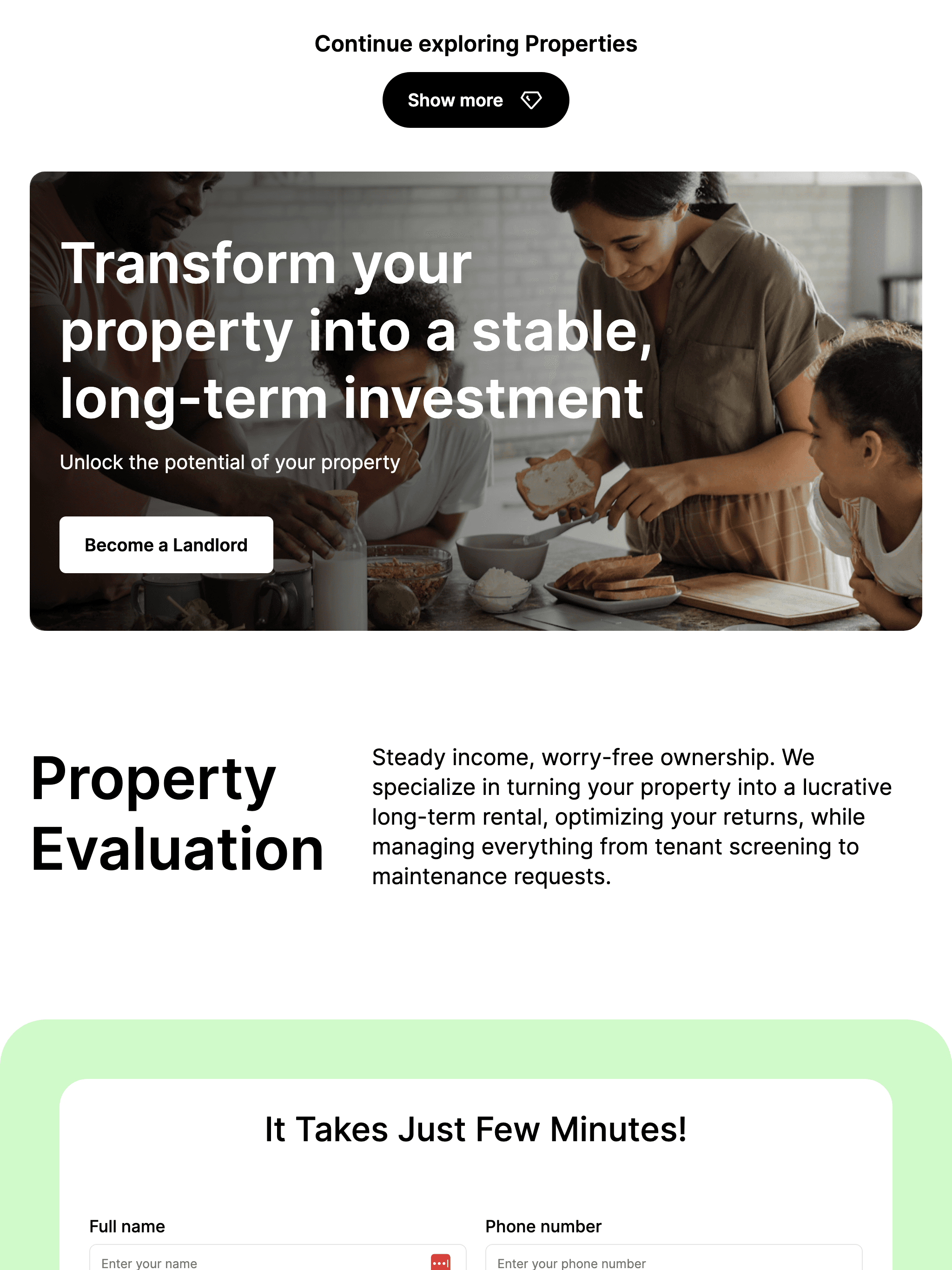 Gemhaus long term rental page