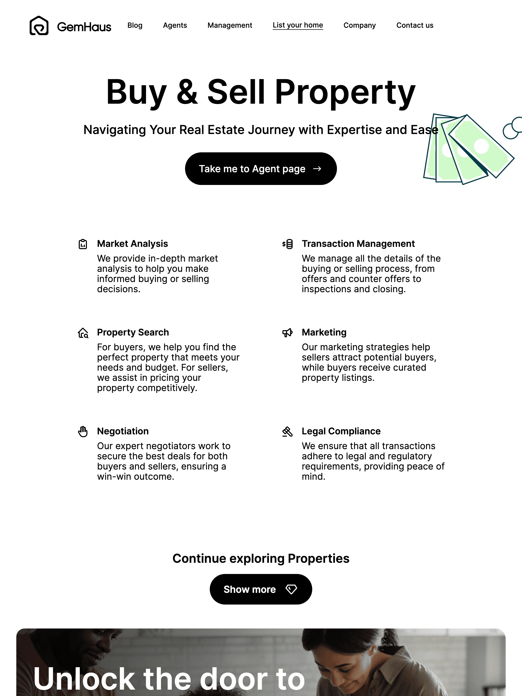 Gemhaus buy and sell page