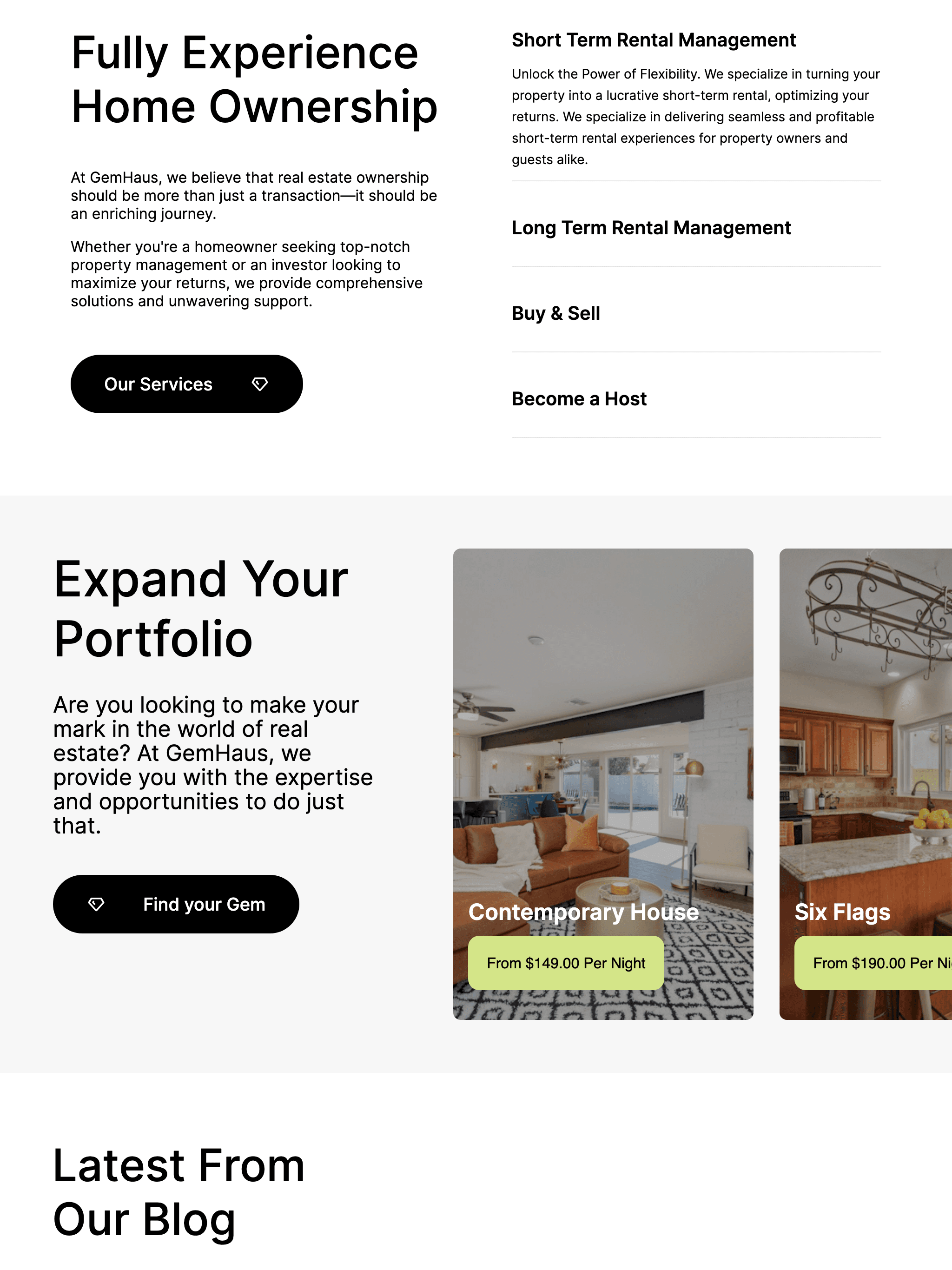 Gemhaus home page