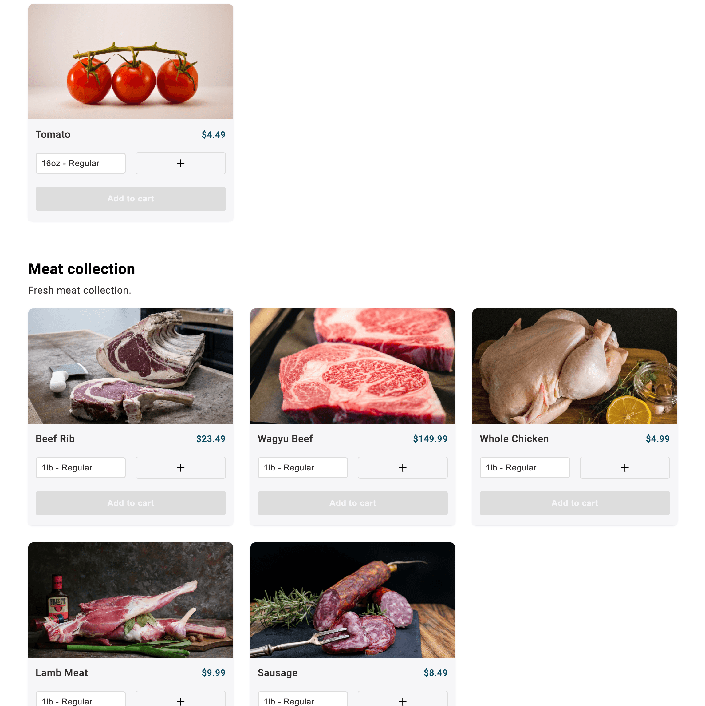 Maxgro meat collection