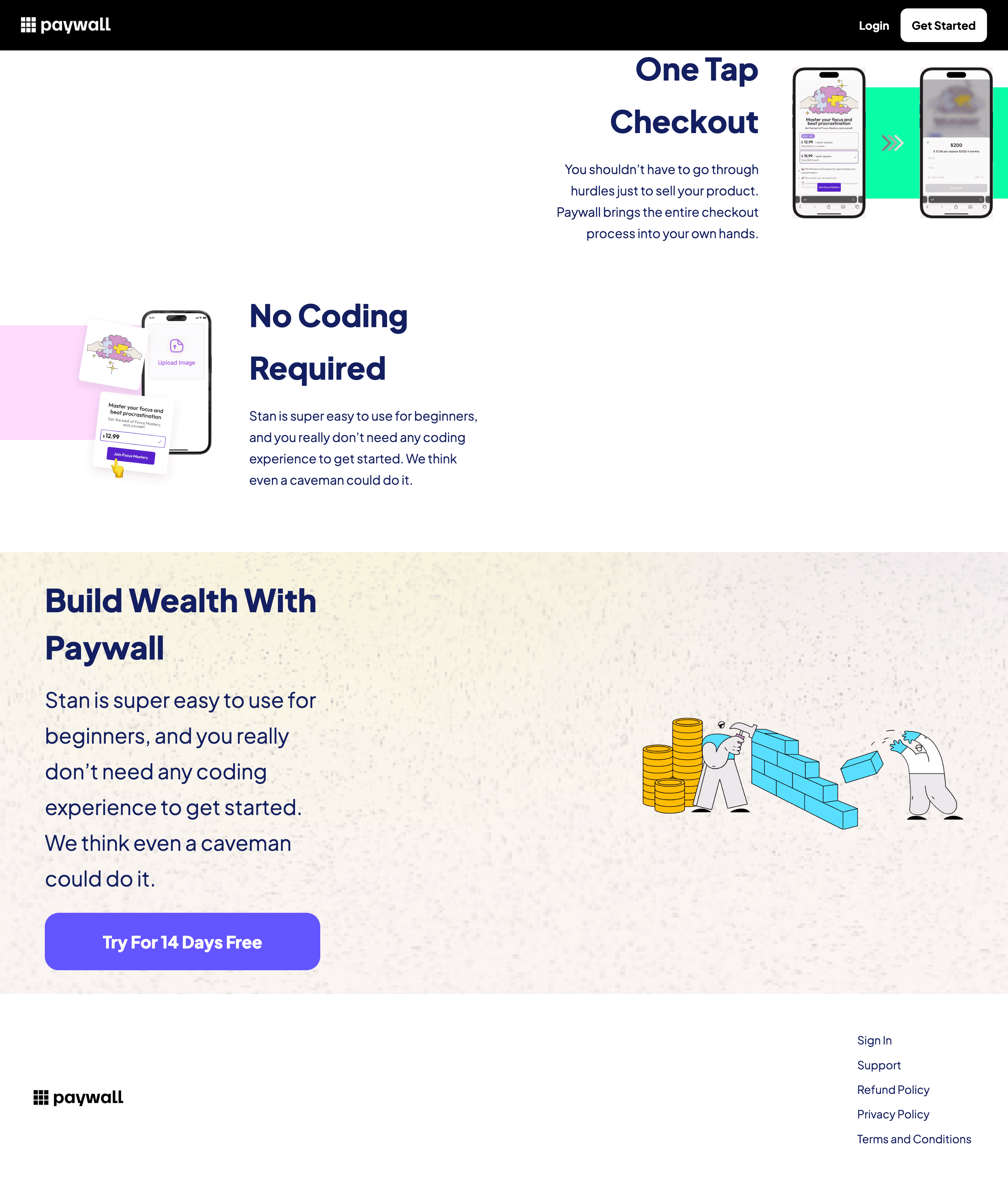 Paywall home page